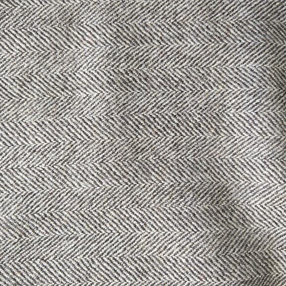 60s Vintage Brown Herringbone Wool Quiet Luxury Pencil Knee Length Skirt Size 10 - Picture 4 of 8